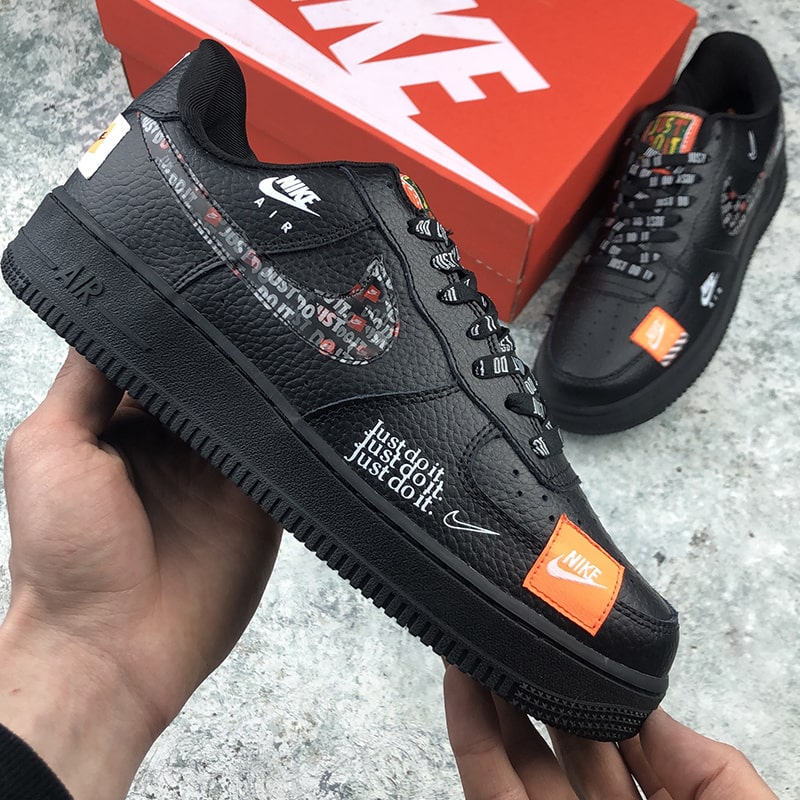 just do it air force 1 black
