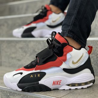 Nike air max speed turf red hot sale white blue