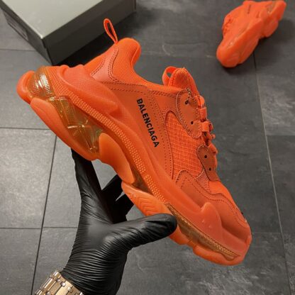 Balenciaga triple s sales clear sole orange